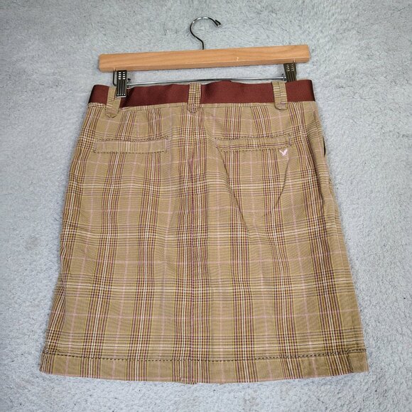 American Eagle Outfitters Skirt Women's 0 Tan Academia Y2K Retro Vintage NWT - Picture 2 of 13